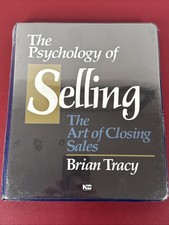 new-sealed, Brian Tracy PSYCHOLOGY OF SELLING Art of Closing Sales, 6 Cassettes picture
