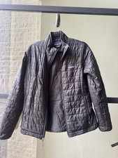 Patagonia Nano Puff Women's Gray Quilted Puffer Jacket Full Zip Size M picture