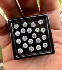 20 Pcs 8 Ctw Lab Grown Diamond Moissanite Round Cut For Jewelry picture