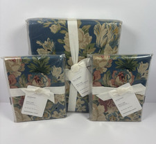 Pottery Barn Pauline Floral Full Queen Duvet Cover + Standard Shams Set picture