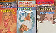 11 VTG 1971 Collectible Playboy Magazines Lot Very Good picture