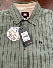 QUICKSILVER~ Mens Casual Short Sleeve Shirt~Sea Spray Green~ Sz. M/NWT picture