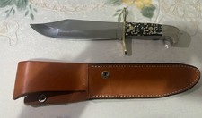 Custom Western W47 Bowie Stamped N Stag Handle With Sheath See Description picture