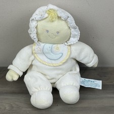Russ Berrie Dollies Sweet Beginnings Plush Pink Rattle Doll Moon VTG picture
