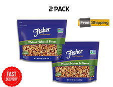 Fisher Chef's Naturals Walnut Halves & Pieces 1 lb, Unsalted Walnuts for Baking picture