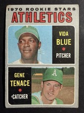 1970 Topps - 1970 Rookie Stars Vida Blue, Gene Tenace #21 (RC) - Low Grade picture