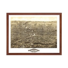 Old Map of Rochester, NY 1880 - Vintage Rochester New York A picture