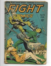 Fight Comics 42 1946 Fiction House G+ 2.5 Good Girl Cover Rip Carson picture