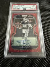 2020 Panini Prizm - Rookie CeeDee Lamb #334 Red Shimmer Prizm Autographs /35 picture