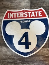 *NEW* Disney Parks Interstate 4 Mickey Mouse Icon Sign picture
