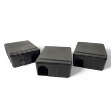 3 Pack Rat And Mouse JT Eaton Jawz #969 Bait Station Box Locking With Key picture