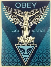 Shepard Fairey Numbered and Signed Screen Print. picture