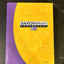 Saxon Math Homeschool 8/7 with Prealgebra Student Textbook 3rd Stephen Hake picture