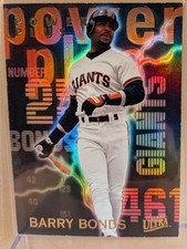 1997 Fleer Ultra POWER PLUS #12 Barry Bonds Giants RARE HOLOFOIL INSERT picture