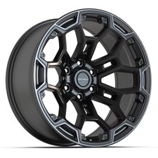 Single(1) DEFIANT Wheels DF03 20x9 Satin Black & Charcoal Wheel 6x139.7 -12ET picture