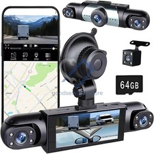 4-Channel Dashcam 360° 1080P HD Car Dash Cam Front Rear Inside Left Right picture