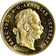 1915 Austria Gold 1 Ducat (.1106 oz) - BU - Restrike picture