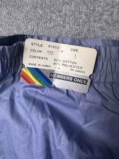 Vintage Members Only Pants Mens L Blue Deadstock NWT 80s 90s Elastic Waist picture