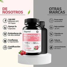 PROBIOTICOS MUJER 120pcs,Balances PH,Replenishes Intestinal Flora,Boost Immunity picture