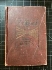 German Language Book Antique Gluckauf First German Reader Muller Wenckebach 1901 picture