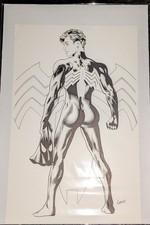 Spider-Man Symbiote Greg Land Original Art ( 11 x 17 in ) picture