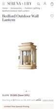 Visual Comfort Linear Lantern “Bedford Wall Lantern” picture
