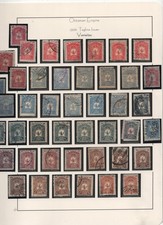 Turkey 1905-1908 Large Specialized Collection On 10 Album Pages Mostly Used picture