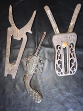 Antique Iron Folding Boot Jack Lot  Late 1800's picture