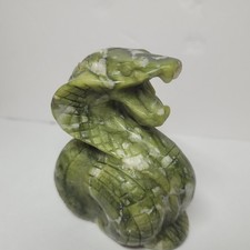 Green Jade Stone Cobra Figure picture