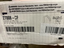 Kohler K-27008-CP Occasion 1.2 GPM Widespread Bath Faucet, Less Handles, Drain picture