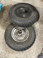Front Rear Vtg Murray Track 2 Gas Powered Mini Bike Rims With 8x4 DOT Tires picture