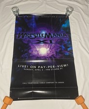 Vintage 1995 WWF WrestleMania XI 11 Original PPV Poster picture