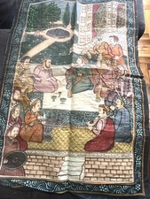 LATE 17 Th or EARLY 18th CHINESE HAND  PAINTED SILK BANNER PANEL picture