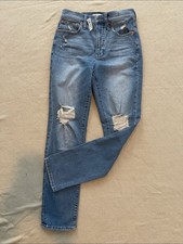 Madewell The Perfect Vintage Jean Distressed High Rise Straight Blue NWT Sz 24 picture