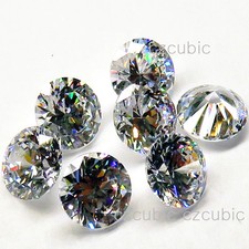 CUBIC ZIRCONIA SUPER QUALITY STONES CZ WHOLESALE LOTS 1.00 - 3.00 MM ROUND U.S.A picture