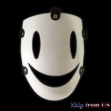 Horror Scary Smiling Happy Face Mask For Halloween Cosplay Party Costume Prop US picture
