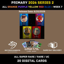 PRIMARY Week 7 SR Orange Purple Yellow Red Blue 20 Card Topps Star Wars Trader picture