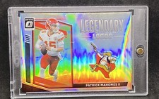 Patrick Mahomes LOGO REFRACTOR CARD PANINI  CHIEFS MVP picture