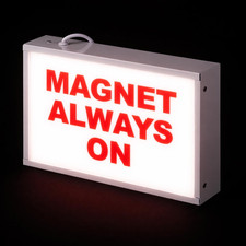 MAGNET ALWAYS ON48753 SBL811R-F603/120-277VAC MAGNET ALWAYS ON Indoor Sign -NEW- picture