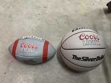 Vtg Wilson Coors Light Football and Baden Coors Light Basketball picture