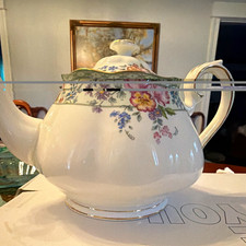 Royal Albert Hartington Bone China Floral Teapot w/ Lid White/Multicolor picture