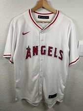 Men’s Nike Los Angeles Angels Jersey Size M White MLB Baseball picture