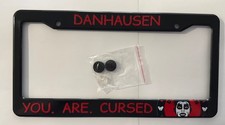 Danhausen You Are Cursed License Plate Frame NEW WWE ROH GCW AEW Very Nice Evil picture