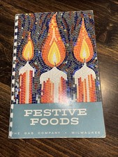 Festive Foods Spiralbound Milwaukee Gas Light Co., Cookbook, 1957 Vtg Retro MCM picture