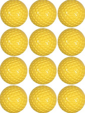 Sting-Free Dimpled Pitching Machine Baseballs - Yellow picture