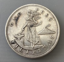 1903 S Filipinas Silver One Peso picture