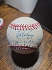 Jeff Burroughs 1974 MVP Signed Baseball Multiple Inscriptions picture