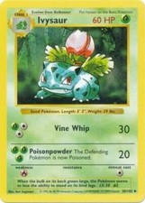 Pokémon TCG - Ivysaur 30/102 - Uncommon (Shadowless) - Base Set [Moderate Play] picture