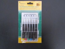 Vintage 6-Piece Radio Shack Precision-Crafted Screwdriver Set No. 64-1963 NEW picture