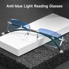 Clarity Blue Glasses Automatic Adjustment Eye Glass Reading Strain Screen Gaming picture